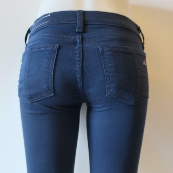 NWOT Rag & Bone Cadet Blue Moto Zip Skinny Ankle Jeans - Picture 7 of 15